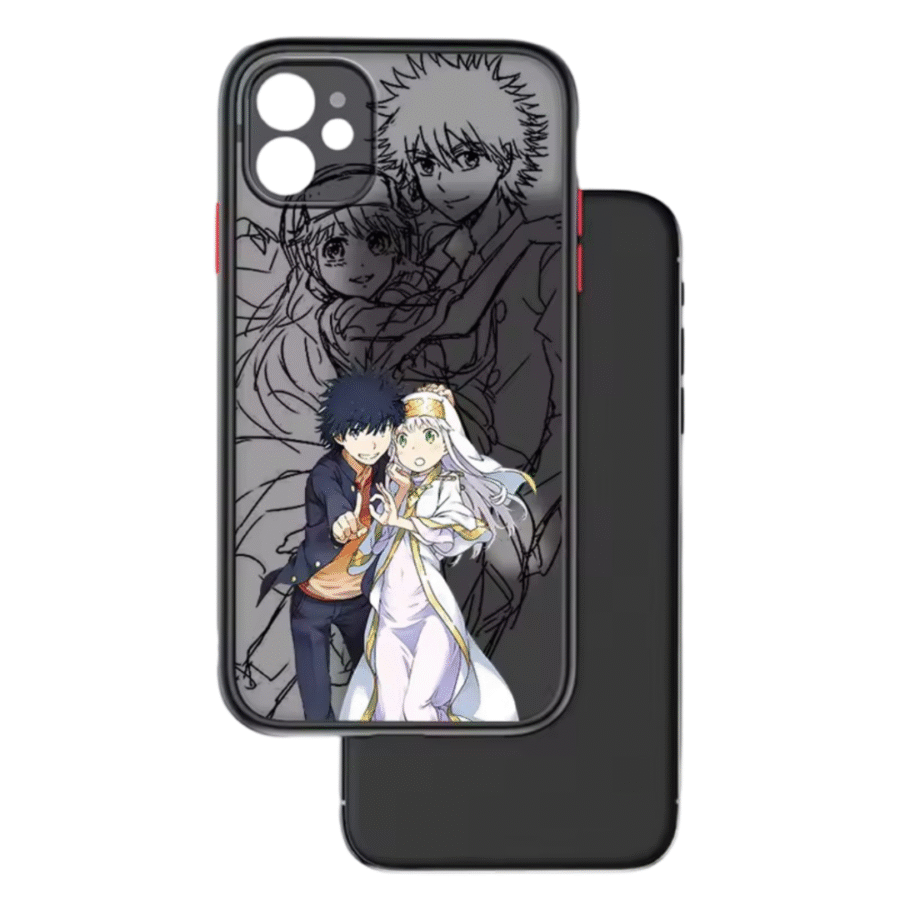 A Certain Magical Index Anime Kamijou Touma And Index Apple iPhone Case A Certain Magical Index Anime Kamijou Touma And Index Apple iPhone Case