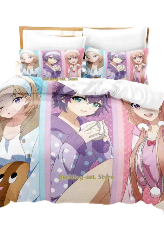 Anime A Couple Of Cuckoos 3D Print Bedding Set