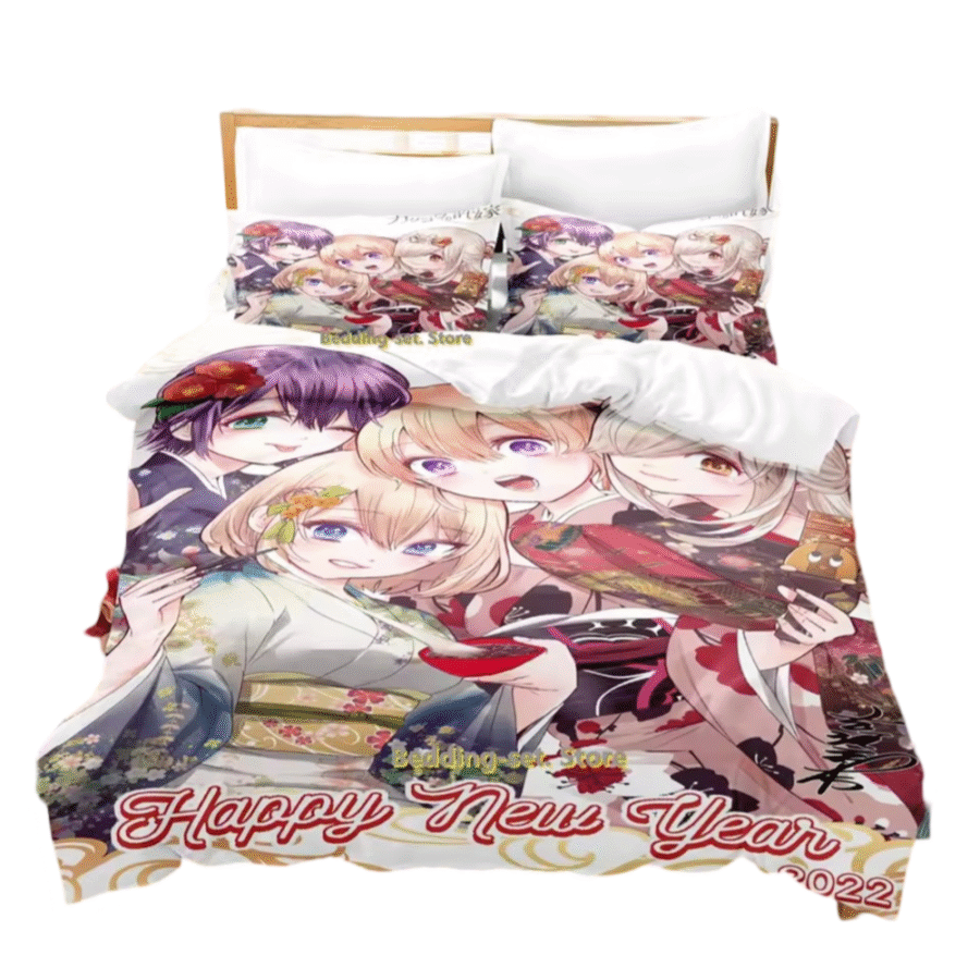 A Couple Of Cuckoos Character Anime 3D Print Bedding Set A Couple Of Cuckoos Character Anime 3D Print Bedding Set