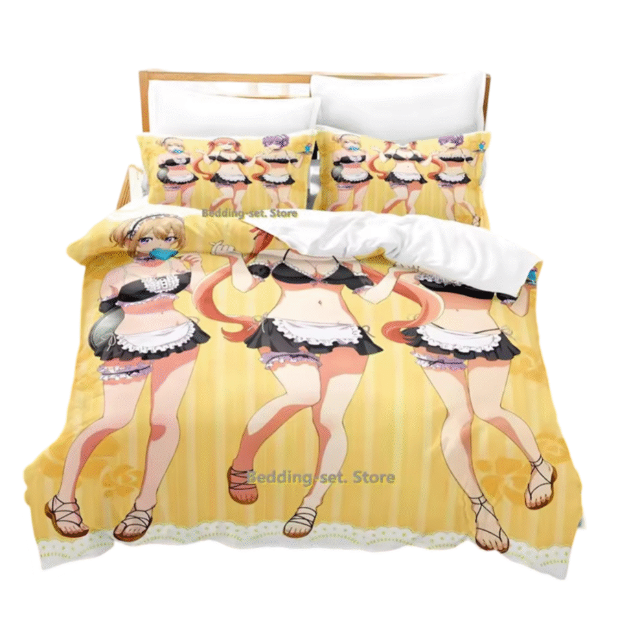 Anime A Couple Of Cuckoos Character 3D Print Bedding Set Anime A Couple Of Cuckoos Character 3D Print Bedding Set