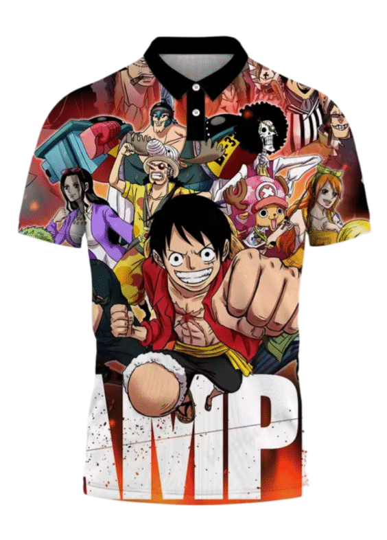 Anime One Piece Character Printed T-Shirt