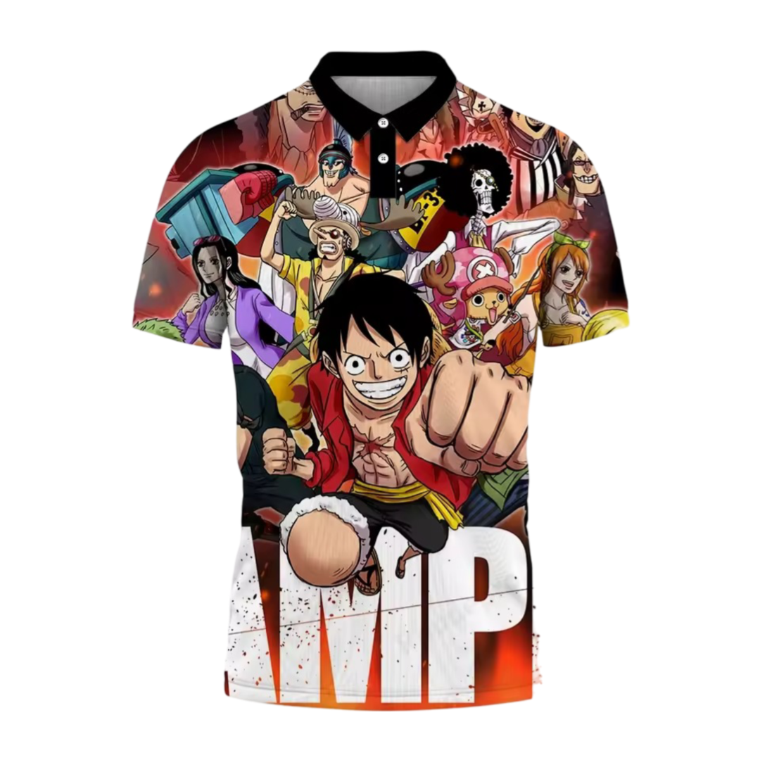 Anime One Piece Character Printed T-Shirt Anime One Piece Character Printed T-Shirt
