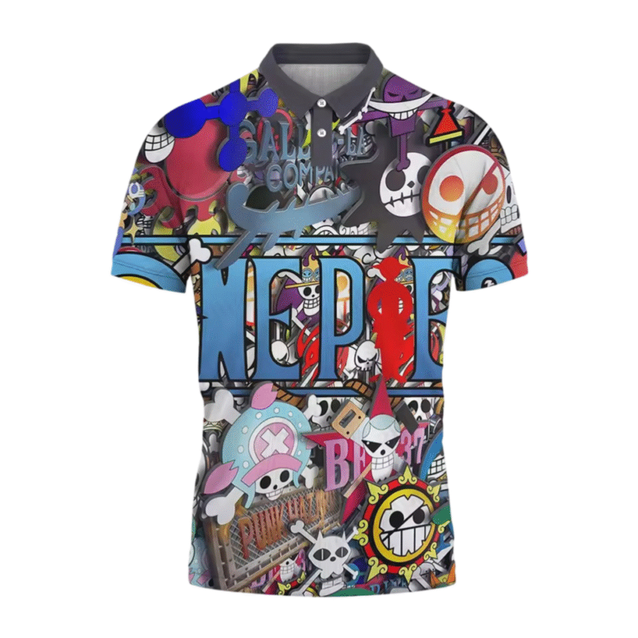 Anime One Piece Symbol Printed T-Shirt Anime One Piece Symbol Printed T-Shirt