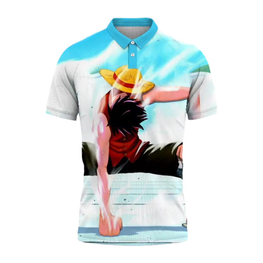 One Piece Anime Monkey D. Luffy Casual T-Shirt One Piece Anime Monkey D. Luffy Casual T-Shirt