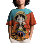 Anime One Piece Luffy T-Shirt For Children