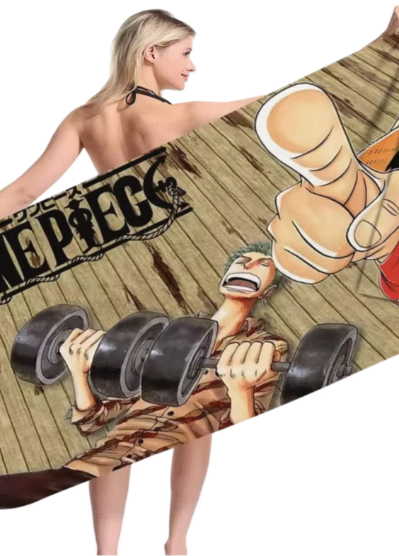 Anime One Piece Luffy And Roronoa Zoro Bath Towel