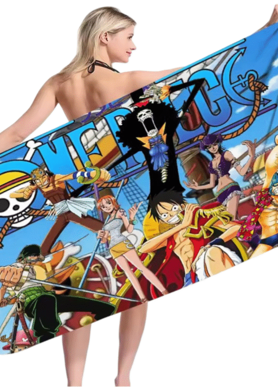 Anime One Piece Thousand Sunny Bath Towel