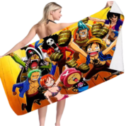 Anime One Piece Straw Hat Pirates Bath Towel