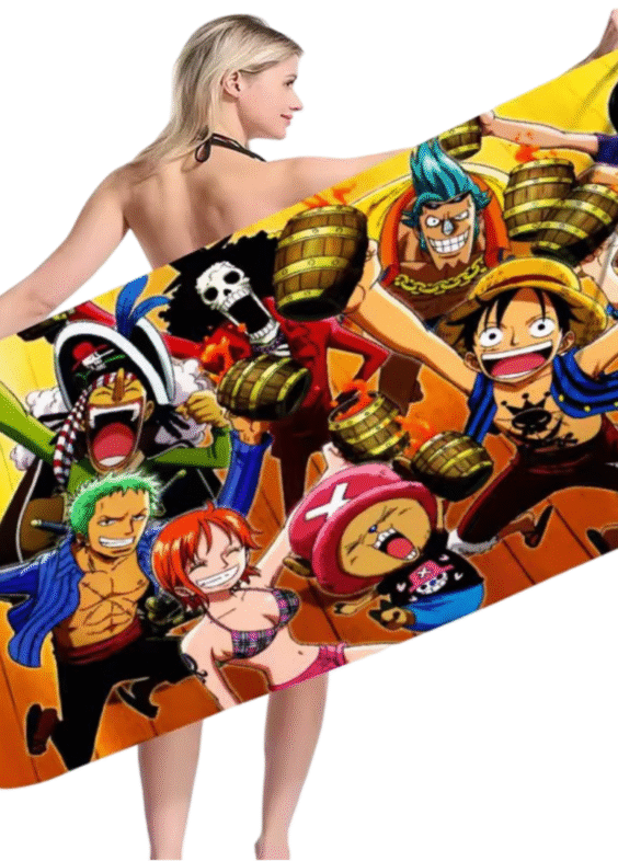 Anime One Piece Straw Hat Pirates Bath Towel