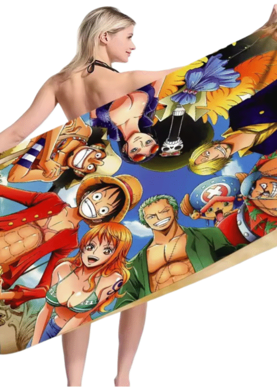 One Piece Anime Character Bath Towel