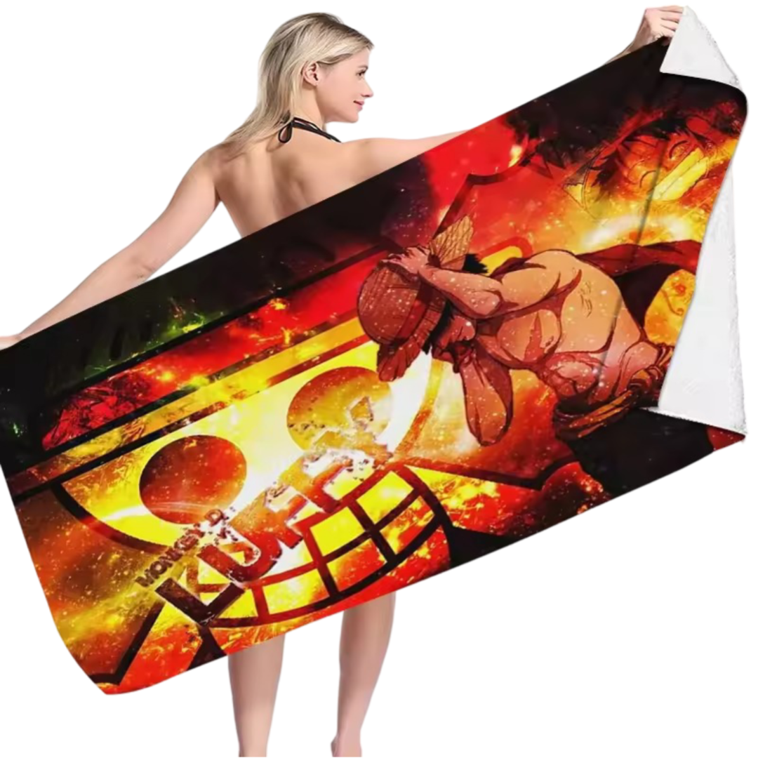 Anime One Piece Monkey D. Luffy Bath Towel Anime One Piece Monkey D. Luffy Bath Towel