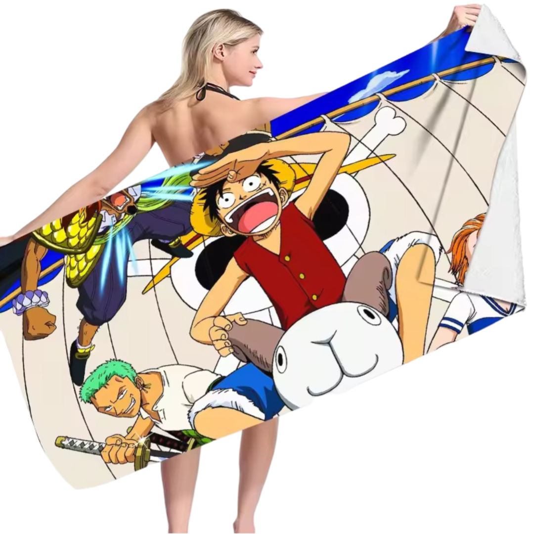 One Piece Anime Luffy And Roronoa Zoro Bath Towel One Piece Anime Luffy And Roronoa Zoro Bath Towel