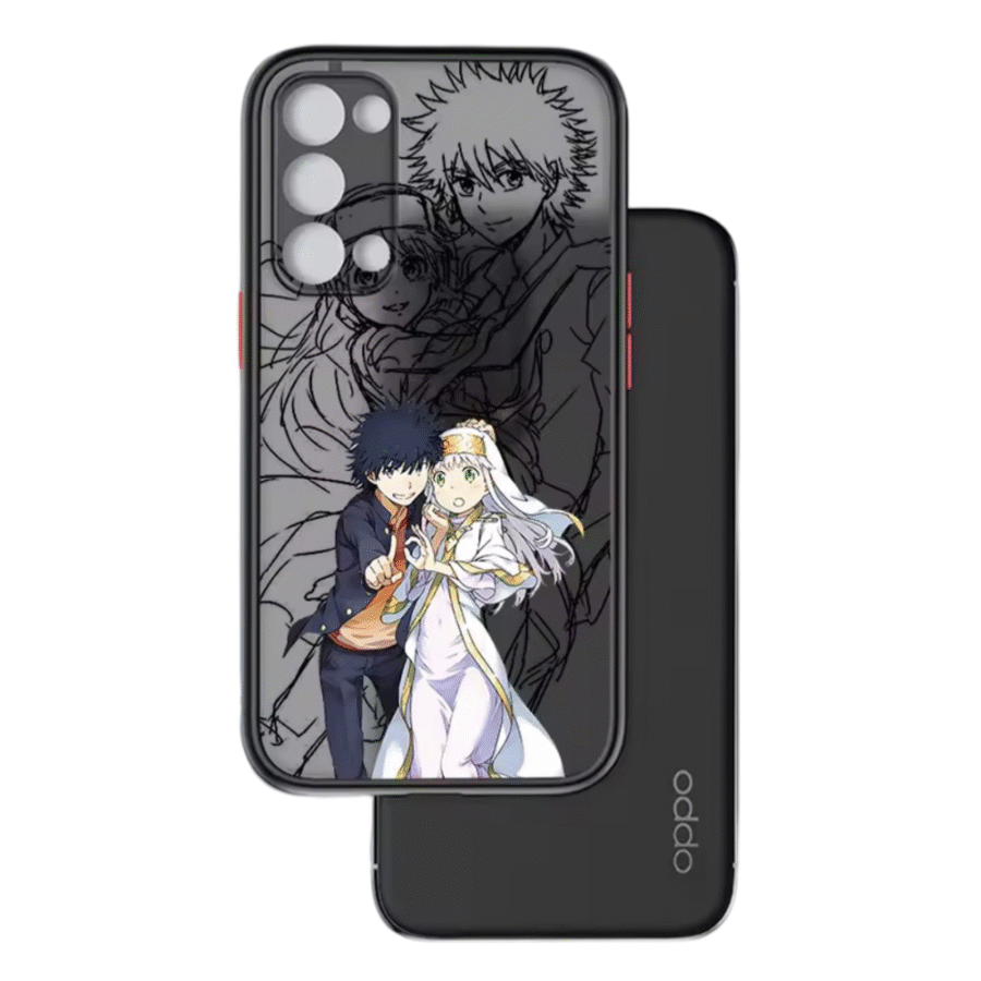 Anime A Certain Magical Index Librorum Prohibitorum And Kamijou Touma Phone Case For OPPO Anime A Certain Magical Index Librorum Prohibitorum And Kamijou Touma Phone Case For OPPO