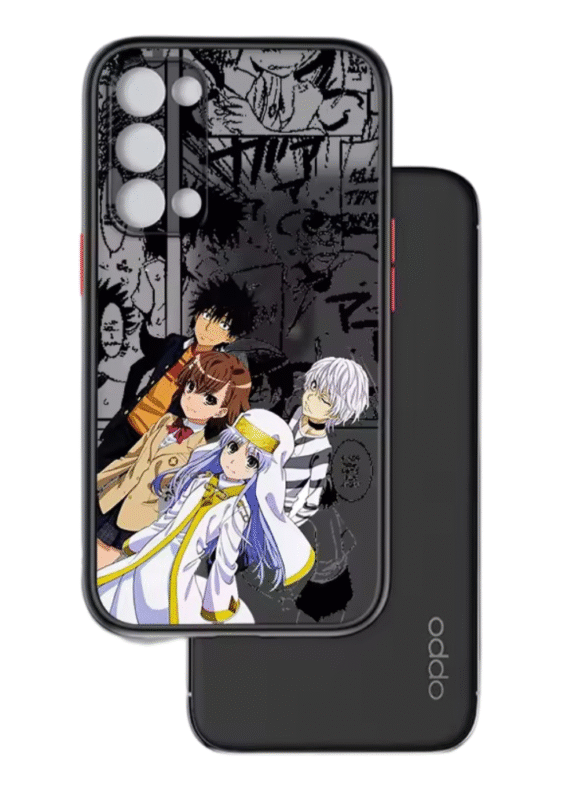 A Certain Magical Index Anime Characters Frosted Translucent Phone Case For OPPO