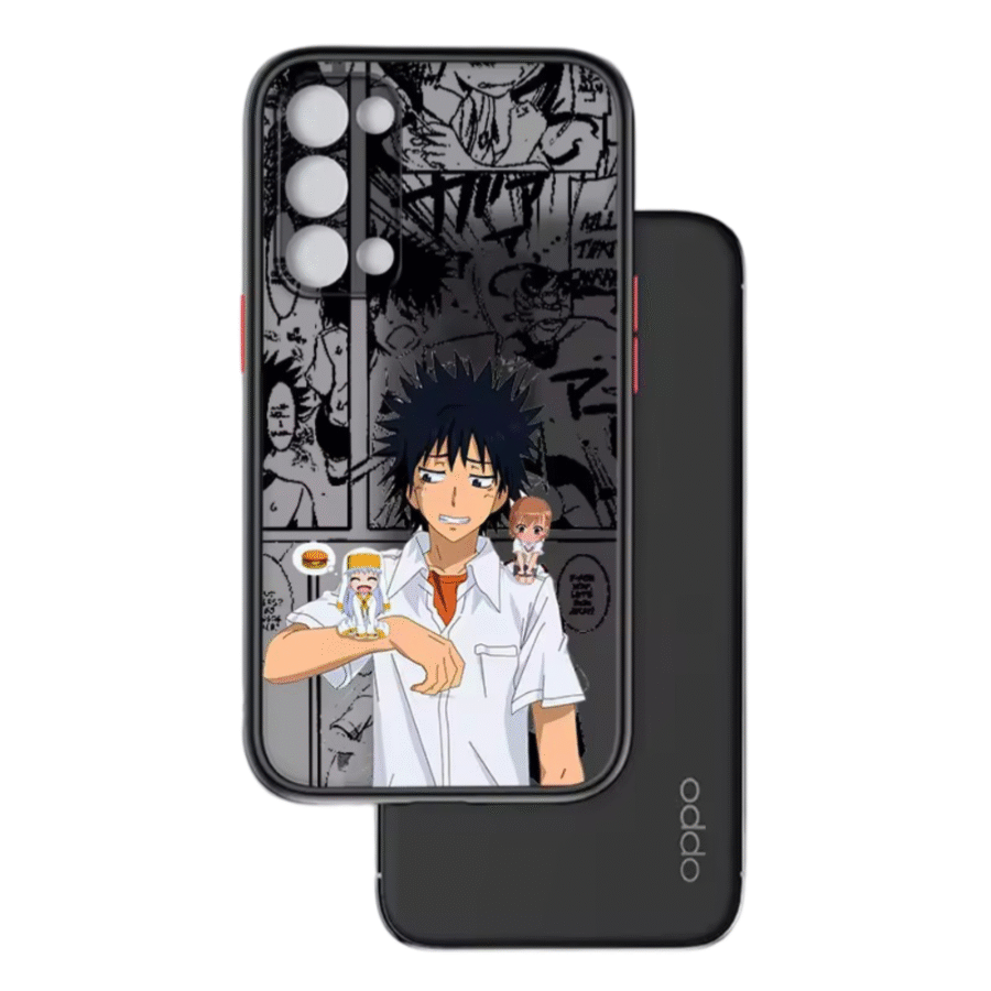 A Certain Magical Index Anime Kamijou Touma Frosted Translucent Phone Case For OPPO A Certain Magical Index Anime Kamijou Touma Frosted Translucent Phone Case For OPPO