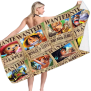 One Piece Anime Character Dead Or Alive Beach Bath Towel