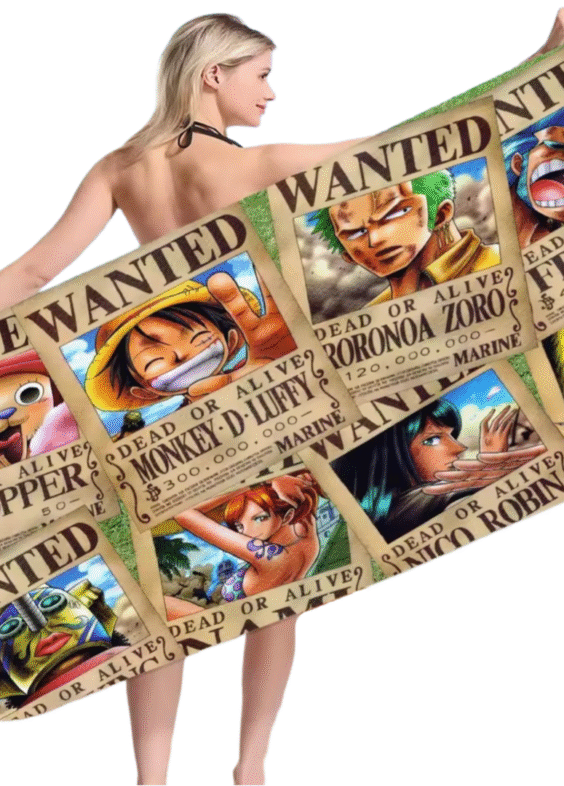 One Piece Anime Character Dead Or Alive Beach Bath Towel