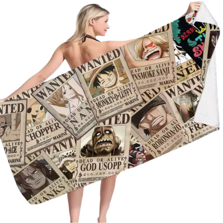 One Piece Character Dead Or Alive Anime Bath Towel One Piece Character Dead Or Alive Anime Bath Towel