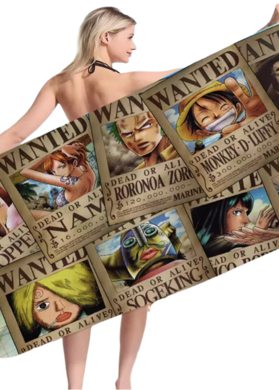 One Piece Anime Character Dead Or Alive Bath Towel