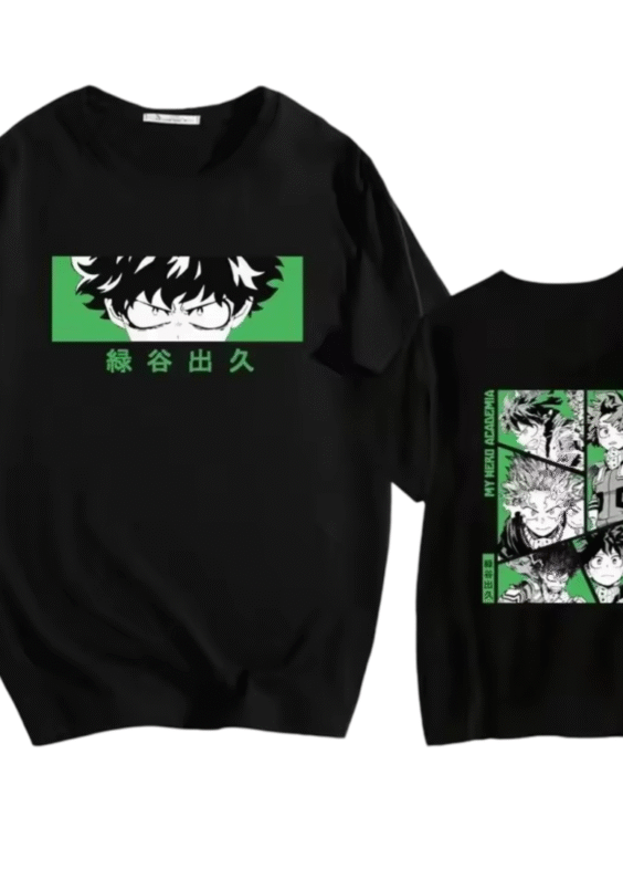 Anime My Hero Academia Izuku Midoriya Casual T-Shirt