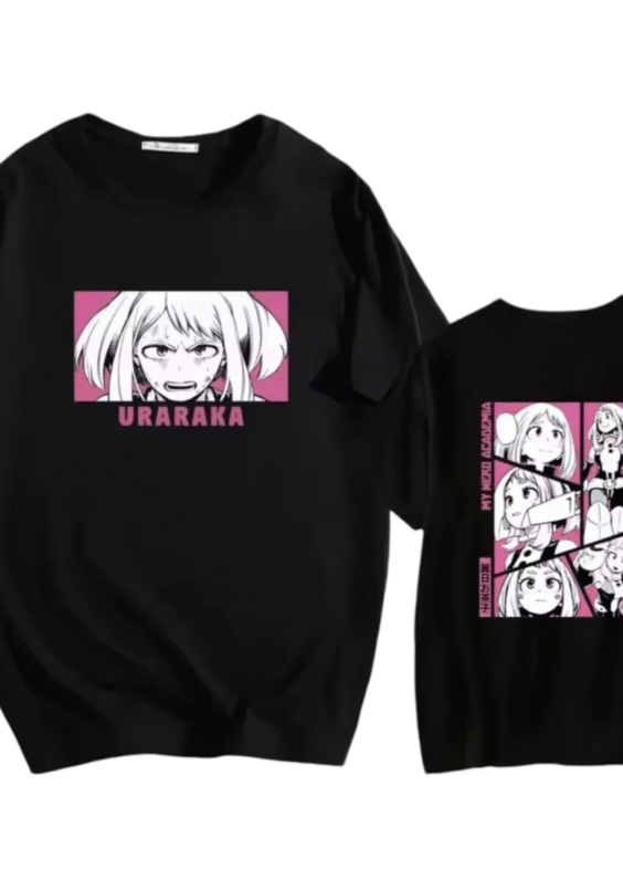 Anime My Hero Academia Ochaco Uraraka Casual T-Shirt