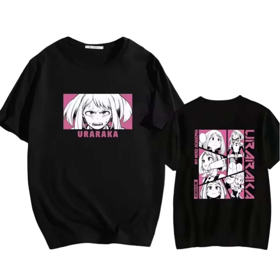 Anime My Hero Academia Ochaco Uraraka Casual T-Shirt Anime My Hero Academia Ochaco Uraraka Casual T-Shirt