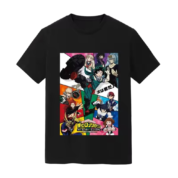 Anime My Hero Academy Characters Printed T-Shirt