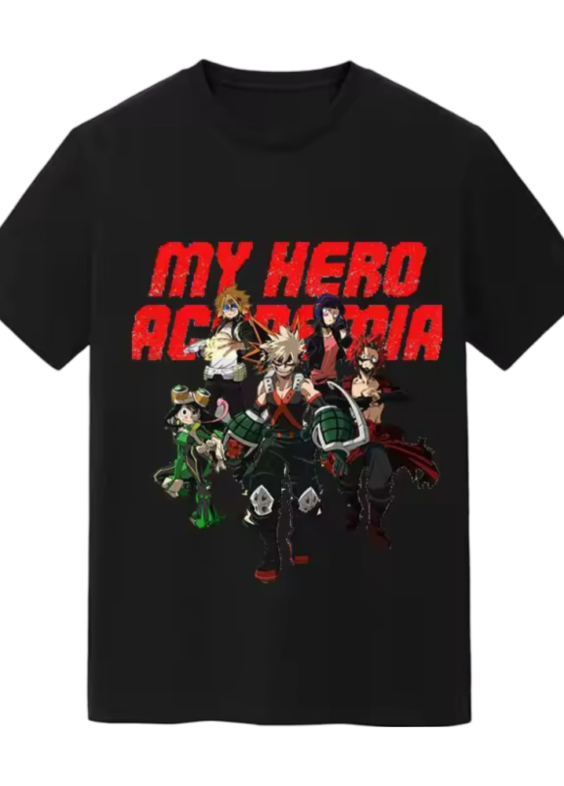 My Hero Academy Anime Characters Printed Short Sleeve T-Shirt