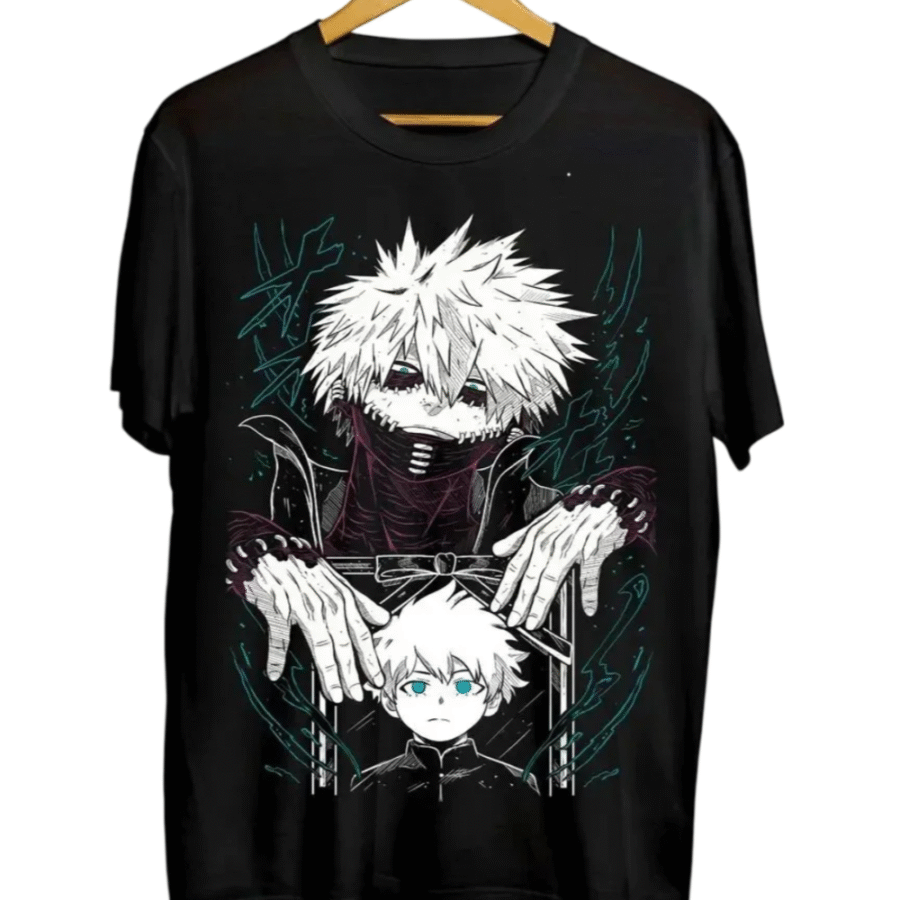 Anime My Hero Academia Dabi And Izuku Midoriya Printed T-Shirt Anime My Hero Academia Dabi And Izuku Midoriya Printed T-Shirt