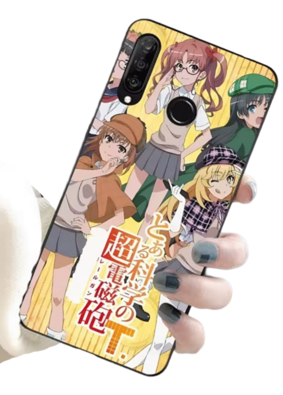 Anime A Certain Magical Index Mikoto Misaka With Friends Huawei Honor Phone Case