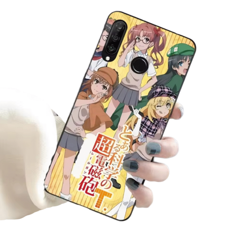 Anime A Certain Magical Index Mikoto Misaka With Friends Huawei Honor Phone Case Anime A Certain Magical Index Mikoto Misaka With Friends Huawei Honor Phone Case