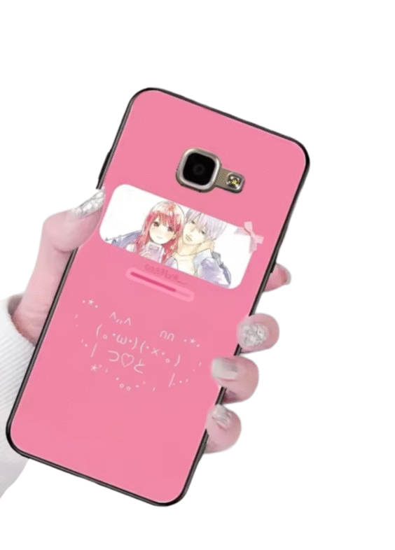 Anime A Sign Of Affection Itsuomi Nagi And Yuki Itose Pink Samsung Phone Case