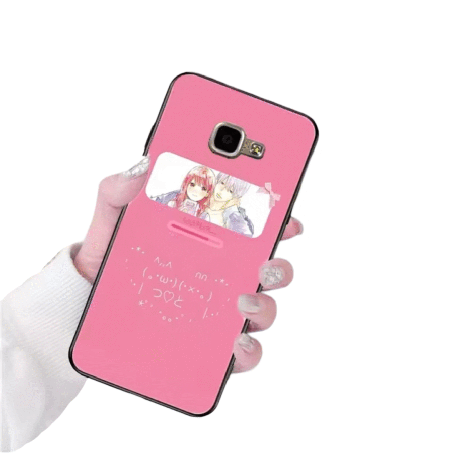 Anime A Sign Of Affection Itsuomi Nagi And Yuki Itose Pink Samsung Phone Case Anime A Sign Of Affection Itsuomi Nagi And Yuki Itose Pink Samsung Phone Case