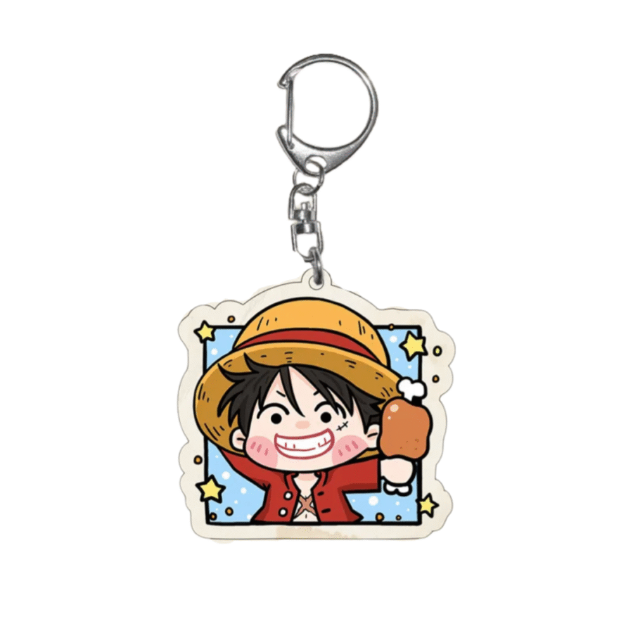 Anime One Piece Monkey D. Luffy Keychain Pendant Anime One Piece Monkey D. Luffy Keychain Pendant