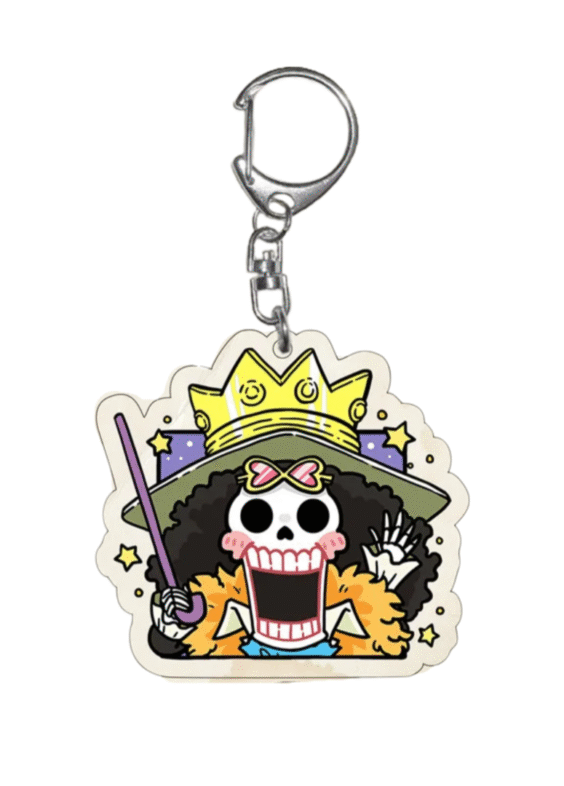 Anime One Piece Brook Keychain Pendant