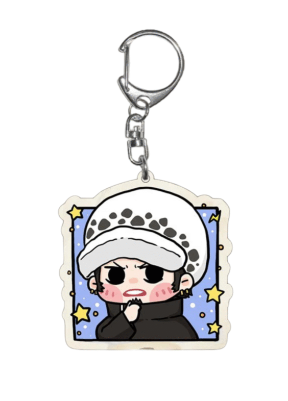 Anime One Piece Trafalgar D. Water Law Keychain Pendant
