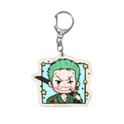 Anime One Piece Roronoa Zoro Keychain Pendant
