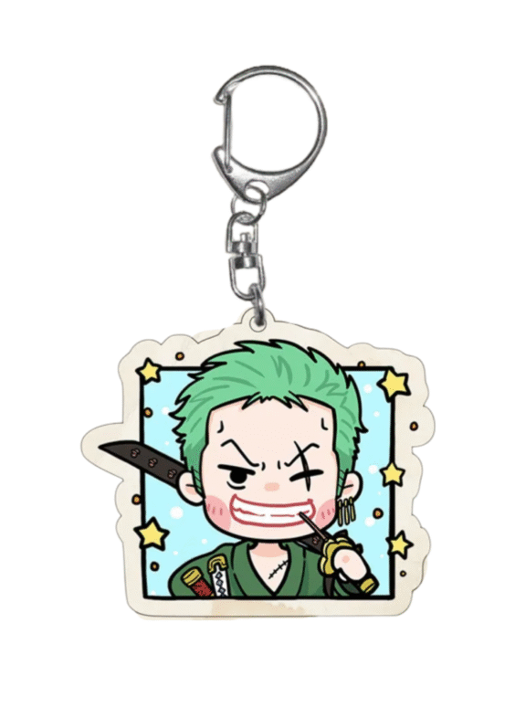 Anime One Piece Roronoa Zoro Keychain Pendant