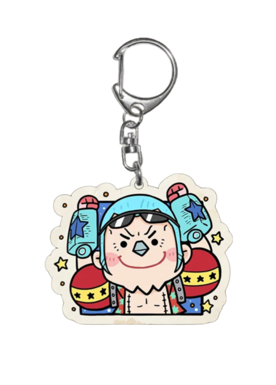 Anime One Piece Franky Keychain Pendant