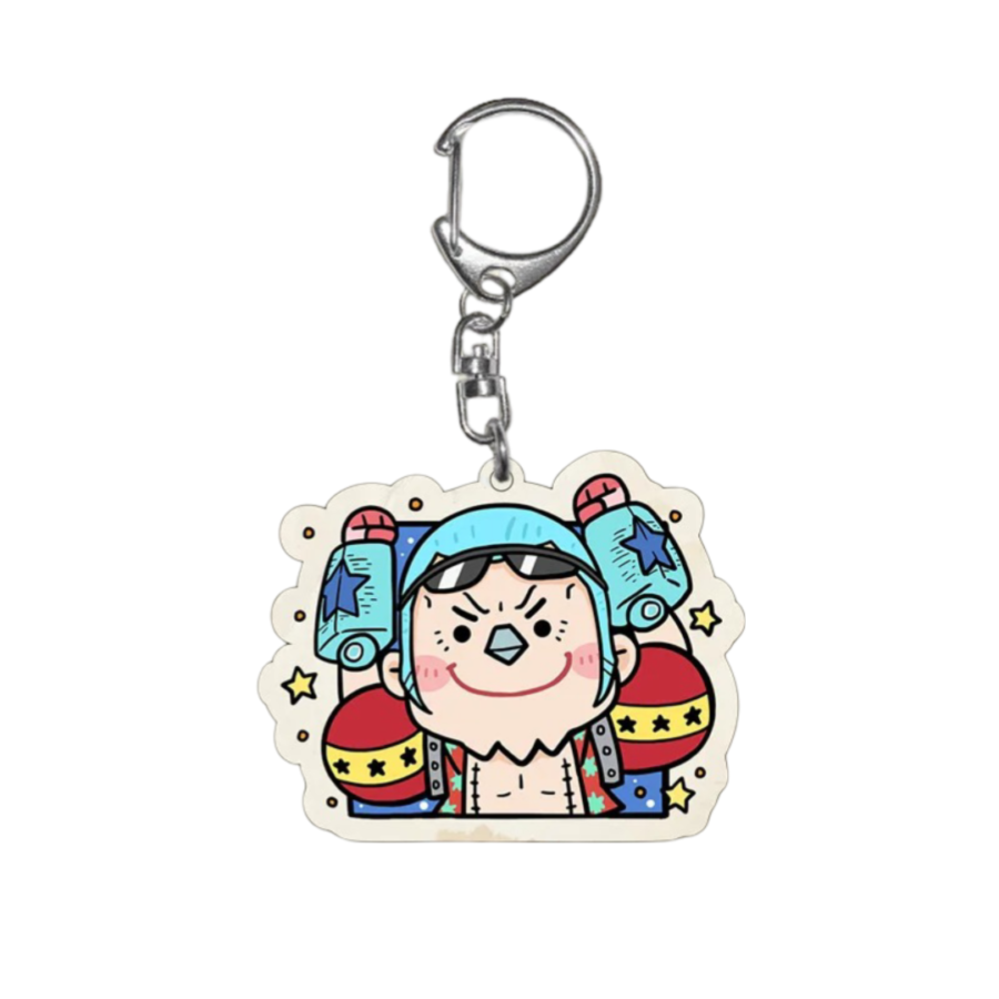 Anime One Piece Franky Keychain Pendant