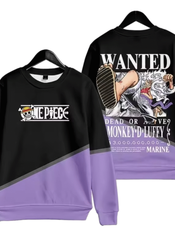 Anime One Piece Dead Or Alive Gear 5 Luffy Casual Sweatshirt