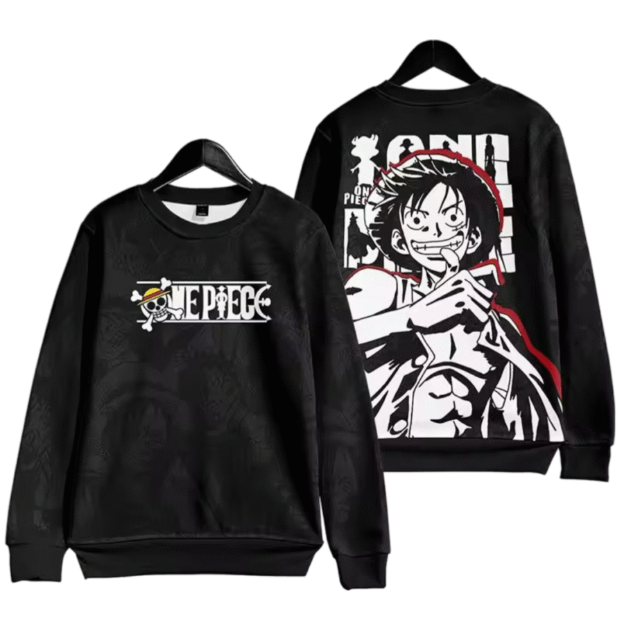 Anime One Piece Luffy Casual Sweatshirt Anime One Piece Luffy Casual Sweatshirt