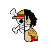 Anime One Piece Luffy With Symbol Enamel Pin