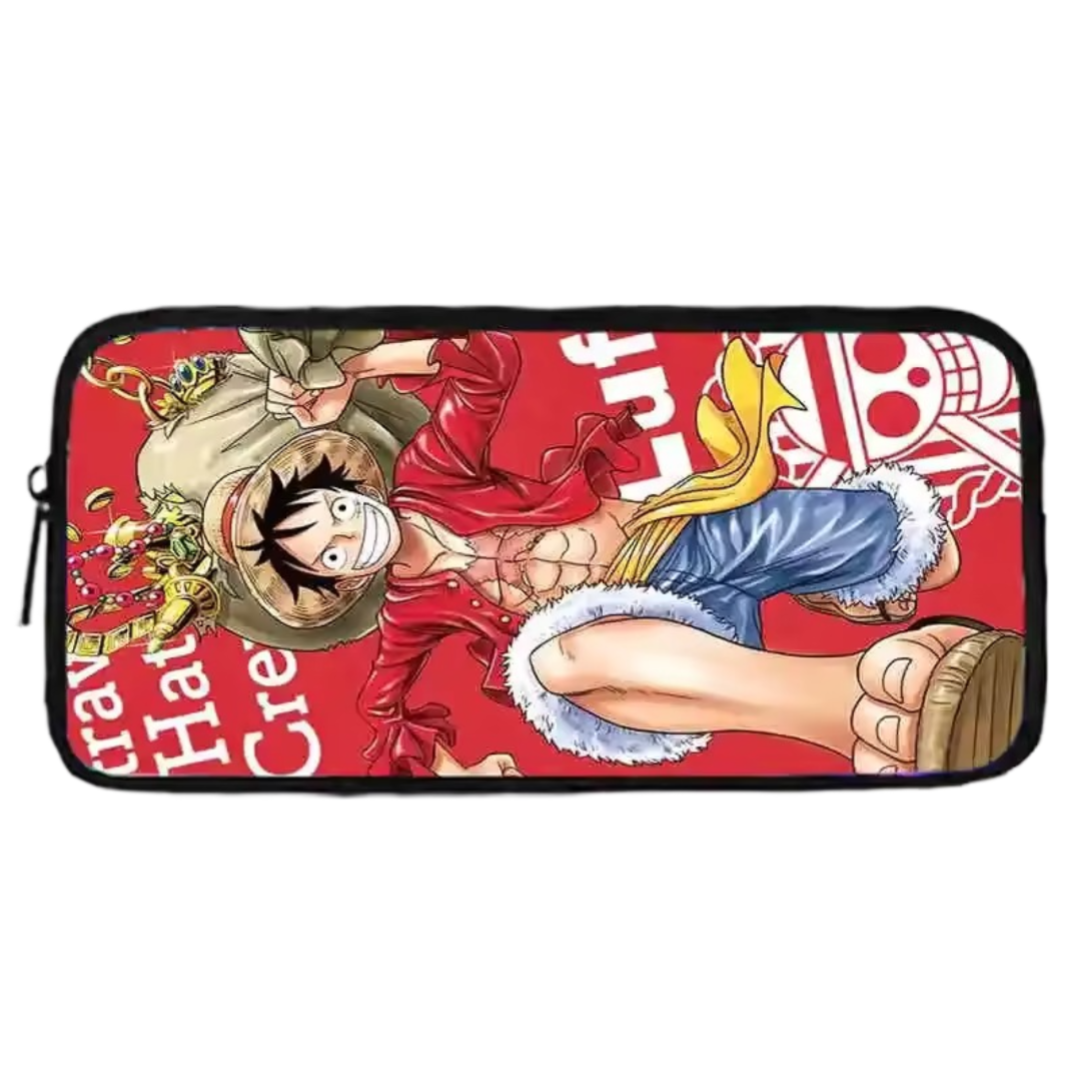 Anime One Piece Monkey D. Luffy Red Pencil Case Anime One Piece Monkey D. Luffy Red Pencil Case