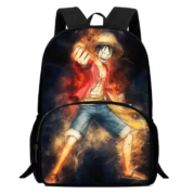 Anime One Piece Luffy Black Schoolbag