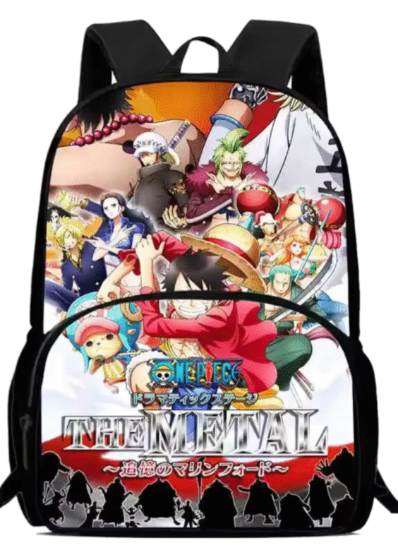 Anime One Piece: The Metal Schoolbag