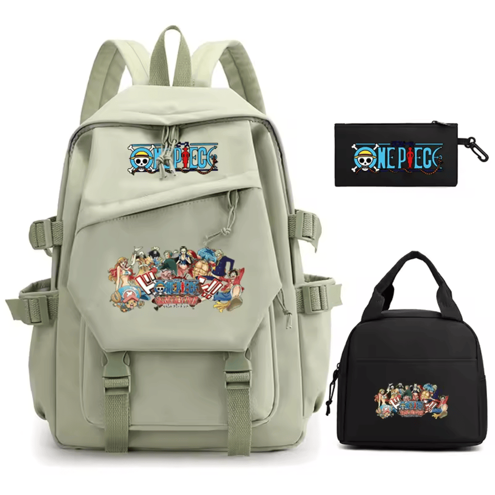 3Pcs/set One Piece Anime Characters Printed Backpack 3Pcs/set One Piece Anime Characters Printed Backpack