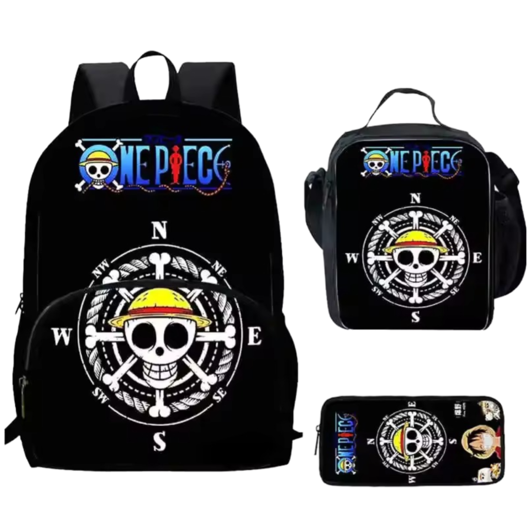 3Pcs/set Anime One Piece Symbol Backpack 3Pcs/set Anime One Piece Symbol Backpack