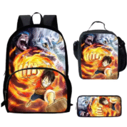 3Pcs/set Anime One Piece: Pirate Warriors 2 Backpack