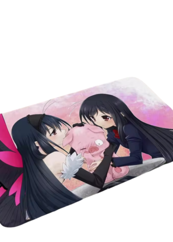 Accel World Anime Kuroyukihime And Haruyuki Arita Anti-Slip Floor Mat